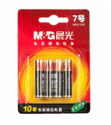 晨光（M&G）7号碱性电池（4粒吸卡）